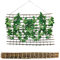 Tuteur en osier pour plantes grimpantes - 100 x 200 cm - Treillis avec ficelle de jute en bois - Support de jardin pour la croissance et la décoration des plantes grimpantes