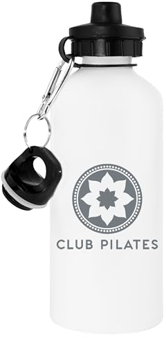 OLDRYTEE Club Pilates Gris Transparent Frasco Botella De Agua Termo Blanco