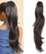 RPAEOY 60 cm Pferdeschwanz Haarverlängerung mit Kordel & Clips Langer gewellter Pferdeschwanz Verlängerung Mehrschichtiges Haarteil Synthetisch für Frauen