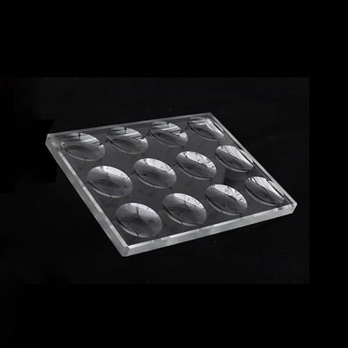 5mm Thickness Circular Concave Cavity Biological Microscope Slide Optical Glass Multiple Wells Optional(3x4 wells)