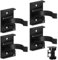 4 Sets de Panneau de Bain et Plinthe Cuisine Clip 30-31 mm/ 1,18-1,22 Pouces de Diamètre Fort avec Support de Fixation Réglable pour Cabinet, Noir