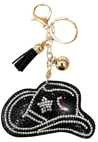 Popfizzy Kristall-Schlüsselanhänger für Frauen und Mädchen, Bedazzled Geldbörsenanhänger, Bling Rucksack Zubehör, Taschenanhänger, handgefertigtes Geschenk, One Size