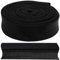 AERZETIX - C77286 - Gefaltetes schrägband 9 Meter x 15mm - aus Polyester - Farbe schwarz
