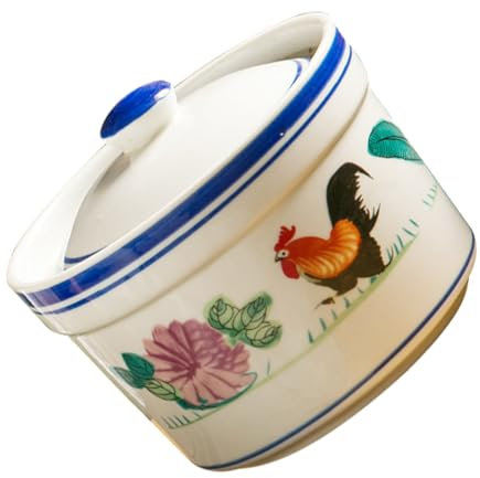 SHOWERORO Suppenschüssel Mit Deckel Aus Keramik Für Desserts Und Suppen Langlebig Und Praktisch Schützt Vor Insekten Und Hält Warm