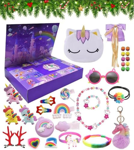 AIDUCHO Weihnachten Adventskalender, Kuromi Countdown Blind Box, Dekorative Blindbox als Geschenk für kleine Mädchen, Geschenke für Kinder Weihnachts Countdown