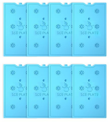 Kyzuzia Lot de Blocs réfrigérants pour Sac Isotherme - 200 ML - Petit Sac Isotherme et glacière - Ultra Fins et rafraîchissants - Idéal pour Le Camping et Les Voyages