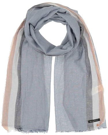 bugatti sommerliche Stola Flag - 45 x 185 cm - Stola mit farblichem Rand aus Baumwolle