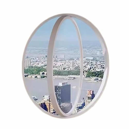 XPLKQXE Finestre Ventilazione Girevoli A 360° Uso Domestico, Finestra Rotonda A Filo, Finestra Oblò Nautica Alluminio Un Vetro Trasparente, Arredo per La Casa(44in)