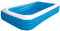 Sicignano | Piscina hinchable rectangular para niños +3 años – PVC resistente, válvula desagüe rápido, kit de reparación incluido (azul, 305 x 183 x 56 cm)