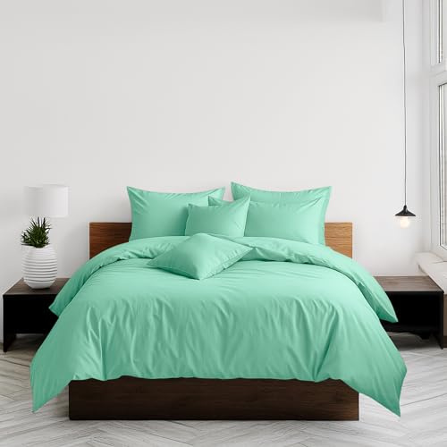 Home Sweet Home UK Plain Dyed King Size Duvet Cover Sets Soft PolyCotton Duvet Cover Sets King size With Button Closure Non-Iron Easy Care Bedding With Matching Pillowcase