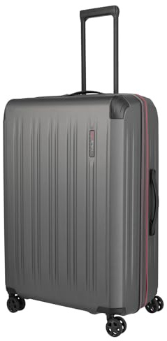 Travelite Koffer DYNAMIIC Größe L, 76 cm, 101-115 Liter, Reisekoffer groß | kratzfester ABS Hartschalenkoffer, Trolley mit 4 Rollen, Volumenerweiterung & TSA Schloss, viel Stauraum, Rollkoffer, 4,6 kg