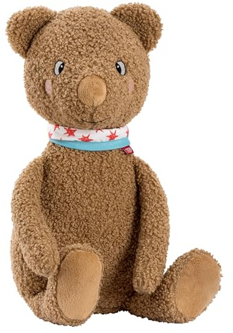 Fehn Kuscheltier Bär Fred XL – Großes Stofftier & Einschlafhilfe | Spielgefährte und Beschützer zum Greifen, Fühlen und Knuddeln – Plüschtier für Babys und Kleinkinder ab 0 Monaten