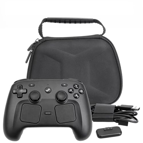 FTRONGRT Tasche Kompatibel mit Valve Steam Controller 2026/ Steam Controller 2, Tragbare Aufbewahrungsbox für Zubehör. Schwarz