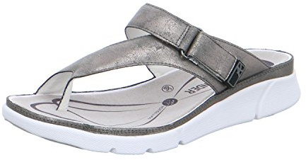Allrounder by Mephisto Tokara Sandales Classic Women Metallic 53 Platinum Size: EU 37 ITA 37 USA 7 CM ND