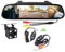 VIGORFLYRUN PARTS LTD 4.3 Rétroviseur Moniteur pour Voiture + 4LED Caméra de Recul Vision Nocturne émetteur sans Fil