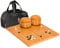 Yellow Mountain Imports Bambus 2 Zentimeter Wendbar 19 x 19/13 x 13 Go-Spielbrett-Set mit Doppelt Konvexen Melamin-Steinen und Bambus-Schalen - Klassisches Strategie-Brettspiel (Baduk/Weiqi)