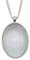 Julie Wang 10 Sets Oval Bezel Pendant Kit with Glass Cabochon and Chain for Jewelry Making Necklace Silver 40x30mm