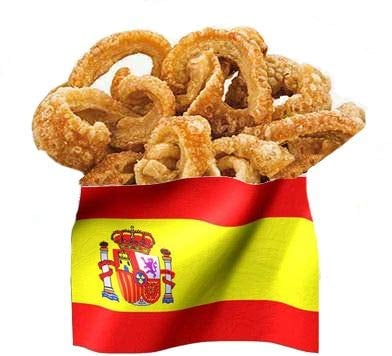 Tocifritos Iberico Pork Scratchings 1,3 Kg - getrocknete Schweineschwarte frittiert - Tapas Snack - Geschenkidee - WF-11024