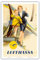 Pacifica Island Art - Kind & Flugbegleiterin - Lufthansa - Retro Flugreise Plakat von Walter Rau c.1950s - Kunstdruck 31 x 46 cm