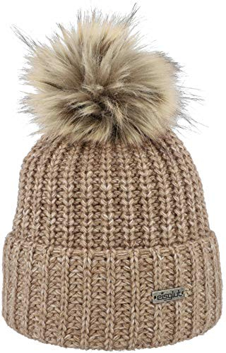 Eisglut Damen Sophie Alpaka Mütze, Camel, M 57-58cm