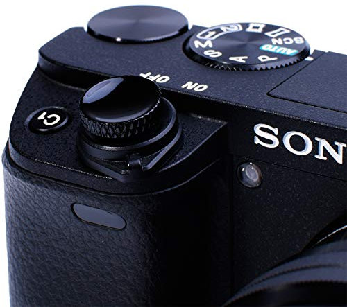 VKO Auslöseknopf Klebstoff geklebte Kamera-Taste Flachem Auslöser geeignet für ZV-1 ZV1 RX100M7 RX100M6 RX100M5 A6000 A6100 A6300 A6400 A6500 A7R A7S A7 Konkaver Oberfläche Schwarz 2 Stück