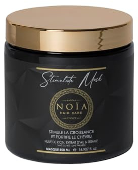 Pflegemaske – Rizinusöl, Knoblauchextrakt & Sesam – Stimulatserie – NOIA HAIR – 500 ml