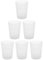 Engelland - 6 x Plastikbecher, Trinkbecher, Weiß, Frostoptik, 250 ml, mit Eichstrich, bruchfest, stapelbar, Mehrweg, Kunststoff, wiederverwendbar, Party-Becher, Trink-Glas