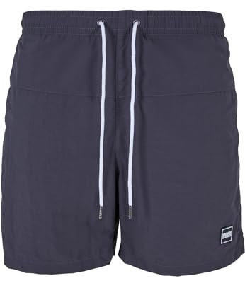 Urban Classics Men's Block Swim Shorts Badehose, darkshadow, XS