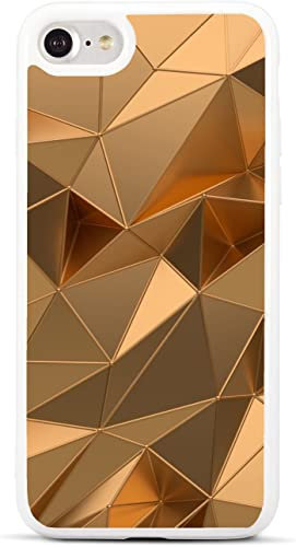 EKAM iPhone 6 Plus case/iPhone 6S Plus Case - Rose Gold Marble High Impact Soft TPU Phone Cover With Ultra Full HD Graphics for iPhone 6 Plus / 6s Plus - 5.5 Inch (Mirror Gold)