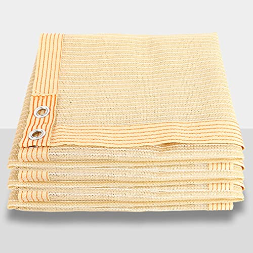 YHBZ Sunblock Schattenstoffnetz,Schatten-Mesh-Plane,Anti-Aging-Sonnenschutznetz,90% UV-beständig,Rechteckig mit Ösen,für Terrasse,Pergola,Wohnmobil-Markise,2x5m(7 * 16ft)