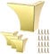 SUMNACON 4Pcs 10cm Metal Sofa Legs Wardrobe Leg Furniture Leg, Modern Solid Sofa Feet Cabinet Feet Table Legs for Replacement (Gold)