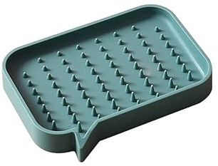 3Cboutique Portasapone in silicone per doccia, portasapone, spugne e (verde)