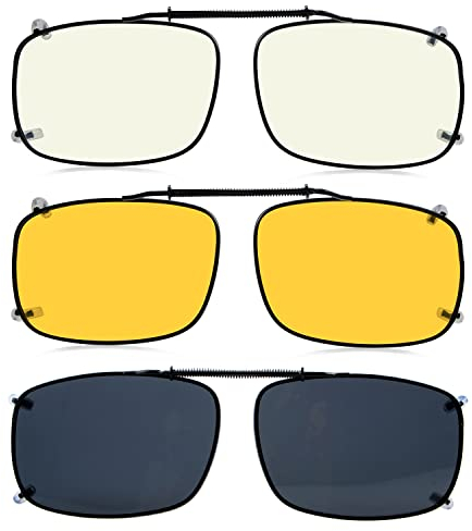 Eyekepper 3er-Pack Polarisierende Sonnenbrille zum Aufstecken (56 × 34 mm)
