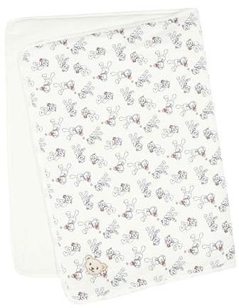 Steiff Baby - Jungen Decke, Baby Wellness, Cloud Dancer, 999