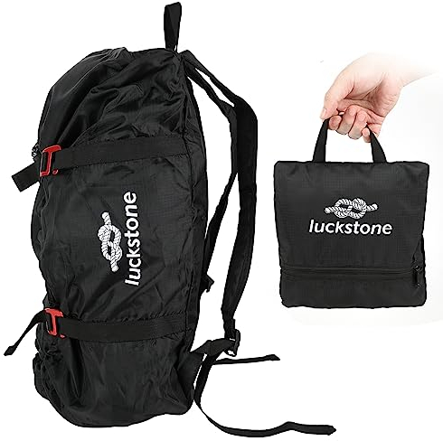 IGTOPS Bolsa de cuerda para escalada, bolsa de escalada, bolsa de escalada, bolsa de deporte, bolsa de herramientas, bolsa de cuerda, mochila estable, correa de hombro plegable para exteriores,