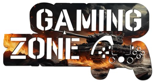 codiarts. XXL Gaming Zone Wanddekor 3D-Panel - Lasergeschnitten - Designs WOT FN COD GRAFITTI METAL HOLZ (LARGE, WOT)