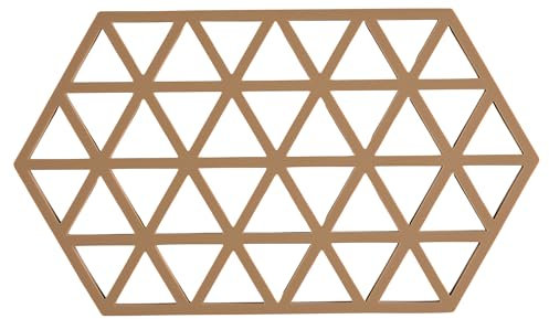 Zone Denmark, Triangles Topfuntersetzer/Untersetzer für Auflauf-/Ofenformen, Silikon, 24 x 14 cm, Light terrakotta