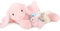 MorisMos Rosa Ostern Hase Kuscheltier XXL, 60cm Riesen Plüschtier Kaninchen Hase mit 3 Baby, Gross Plüsch Hasen Kaninchen stofftier, Rabbit Bunny Geschenk Kinder