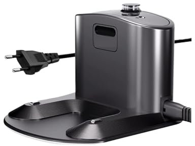 HAvern Caricatore Base for aspirapolvere, Compatibile con IRobot, aspirapolvere Robot Roomba Serie 500/600/700/800/900 (Color : EU Adapter 1PCS)