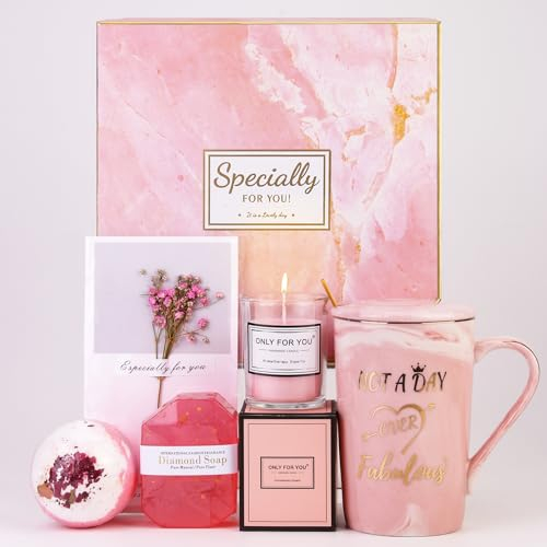 POFIBO Regalo para Mujer, Set de Regalo de Cumpleaños para Novia, Ideas de Regalo Personalizadas para el Día de la Madre, Set de Regalo de Cumpleaños Creativo