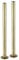 Go Bathrooms Antique Brass Radiator Pipe 300mm x 18mm Pipe Cover Collar Sleeves Brass Radiator Pipe Covers and Floor Ring
