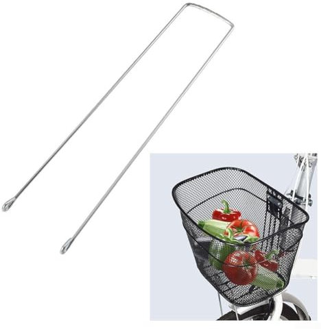 Bicycle Basket Support Bar,Front Carrier For Bike Basket Support In Adjustable Bike Accessories For Adult Bicycles,2PCS Set(for 20/22in bike)