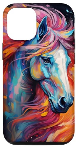 iPhone 12/12 Pro Colorful Horse Spirit Animal Cool Illustration Art Case