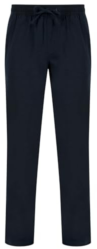 Tokyo Laundry Men's Renn Cotton Linen Comfort Fit Elasticated Waist Trousers