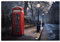 Red Phone Booth London Street Jigsaw Puzzles1000 Piece Educational Intellectual Wooden Puzzles, Fun Puzzles, Stress Relieving Puzzles 75 L*50 W Cm
