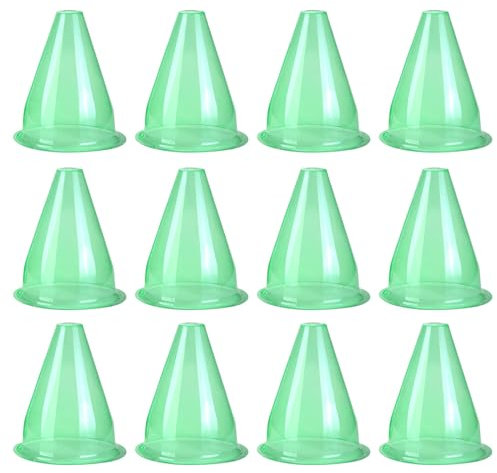 VOCUE 12 transparente Pflanzenabdeckungen Pflanzenhut gegen Vogelschäden Salat Pflanzenschutz gegen Schnecke Frost Garten Pflanze Kleidung Hut