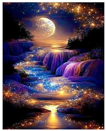 Peinture Numero Adulte, DIY Peinture Par Numero Adulte, Peinture Acrylique pour Adultes Enfants débutants Facile sur Toile Peinture Numero avec peintures et pinceaux, Automne 40×50 cm