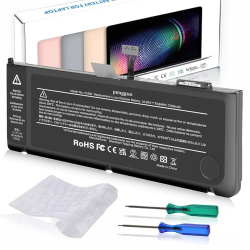 Battery for MacBook Pro 15 Inch A1286 Early 2011 Late 2011 Mid 2012, Laptop Battery Replacement Model A1382 Battery EMC 2353 2563 2556 7200mAh (Upgraded 6.2 Versions)