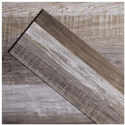 ATOPOSE Vinyl Flooring, Self Adhesive Vinyl Floor Plank for DIY Installation,18 Wood Look Plank 2.51 m²,Oak Block,Waterproof and Scratch-Resistant for Dining Room,Kitchen Indoor Area Residential