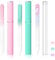 3 Pack Glass Nail Files, Double Sided Crystal Nail Files, Cute Fox Glass Nail Files for Natural Nails Professional Manicure Tool Nano Glass File with Case for Nails Women Men Nail Care Gift